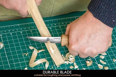 BeaverCraft Sloyd Knife C4 3.14" Wood Carving Sloyd Knife for Whittling and Roughing