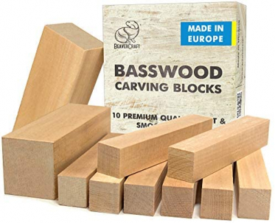 BeaverCraft BW10 Basswood Carving Blocks Set - Basswood for Wood