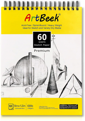 ArtBeek Sketch Books 9 X 12IN Sketch Pad (9 X 12 100g)