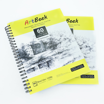 ArtBeek Sketchbook, 200gsm, 9"×12", 60 Sheets