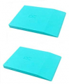 JAJADO Mini Squeegees Screen Printing Squeegees Turquoise Rubber 2 Pack, Reusable Self-Adhesive Silk Screen Stencils Squeegees Art Craft Painting Tools for Chalk Paste Transfers or Ink