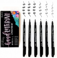 Hand Lettering Pens by June & Lucy - 6 Piece Modern Calligraphy Markers Set for Beginners - Brush Pens & Markers