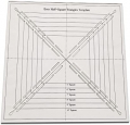 YICBOR Easy Half-Square Triangles Quilting Rulers and Template