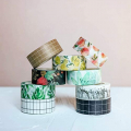 Knaid Washi Tape Set, Assorted 14 Rolls of 15 mm Wide Decorative Grid Tapes for Scrapbooking