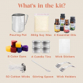 Candle Making Kit for Adults - Easy Use Homemade Candle Kit - DIY Candle Making Kit for Beginners - Candle Maker Kit Include 12.7oz Soy Wax, 50 Wicks