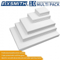 FIXSMITH Stretched White Blank Canvas- Multi Pack 4x4