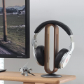 Headphone Stand for Desk,Bright Stone Wood Headset Holder Bamboo & Aluminum Earphone Stand for All Headphones (Grey)