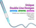 Outline Marker Pens, 8 Colors Double Line Marker Pen Sel-outline Metallic Marker for Art