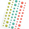 60pcs/Sheet self Adhesive Round Solid Colors Matte Enamel dots Sticker (Pack 10)