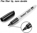 Keebor Basic Fine Tip Dry Erase Markers, Low Odor