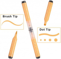 Kekelele Dual Tip Dot Markers for Kids, 24 Colors Dot Marker Pens (Brush Tip & Dot Tip)