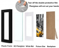 Picture Frame 8x10 Black Picture Frames Set of 4,Display Pictures 5x7 with Mat or 8x10 Without Mat
