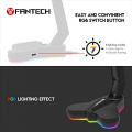 FANTECH Tower RGB Headset Stand, Headphone Holder for Gamers Gaming PC Accessories