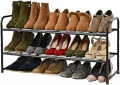 SUFAUY 2-Tier Shoe Rack, Stackable Shoe Shelf Storage Organizer for Entryway Closet