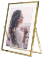 MIMOSA MOMENTS Gold Metal Floating Picture Frame (Gold,5x7)