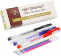 Madam Sew Heat Erasable Fabric Marking Pens with 4 Refills for Quilting, Sewing and Dressmaking (4 Piece Set)