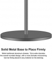Headphone Stand Aluminum, Headset Holder with Soft Leather Tray & Solid Base for Desk