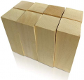 8 Pack Large JulArt Basswood Blocks 6 X 2 X 2 Inches Premium Unfinished Soft Wood Blocks for Carving and Whittling