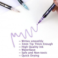 24 Color Double Line Outline Marker Pens, Super Squiggles Outline Pens 3mm Thick Doodle Glitter Outline Markers for Kids