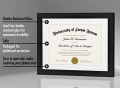 Americanflat 11x14 Black Diploma Frame | Displays 8.5x11 Diplomas with Mat or 11x14 Inch Without Mat. Shatter-Resistant Glass. Hanging Hardware Included!