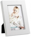 3.5x5 inch Picture Frame Made of Solid Wood High Definition Glass for Table Top Display and Wall Mounting Photo Frame White
