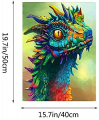 Kimily DIY Paint by Numbers for Adults Kids Dragon Paint by Numbers DIY Painting Acrylic Paint by Numbers Painting Kit Home Wall Living Room Bedroom Decoration Dragon
