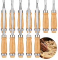 Calary 24Pcs Wood Carving Chisel Set Wood Carving Kit Including Small and Large Size Wood Carver Set