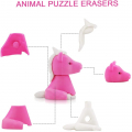 100Pcs Animal Pencil Erasers for Kids