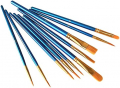 Paint Brushes Set,1 Pack 10 Pcs Nylon Hair Painting Brushes for Acrylic