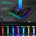 XERGUR RGB Gaming Headphone Stand - Headset Stand with 3.5mm AUX and 2 USB Ports, Headset Holder Hanger Base for Gamers Desktop Table Game Earphone Accessories