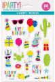 Unique Llama Birthday Sticker Sheets - 4 Pcs