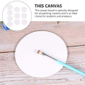 ARTIBETTER 10pcs Round Painting Canvas Panel Boards Canvas Drawing Board Stretched Artist Canvas Canvas Painting Board for Drawing Painting DIY Student Artists 10cm