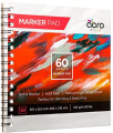 Acro Color Marker Paper Sketchbook - Marker Sketchbook with Bleedproof Smooth Coated Art Paper, 120 GSM 80 LBS - Marker Pad for Alcohol Markers