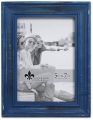 Lawrence Frames 746657 5x7 Durham Weathered Navy Blue Wood Picture Frame