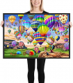 COOVLIV Paint by Numbers Hot Air Balloon,16x24inch 10 Acrylic Paint Brushes Lady Unique Personalized Easy Best Paint by Number