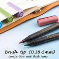 Dyvicl Metallic Brush Marker Pens - Metallic Pens Art Markers for Calligraphy, Brush Lettering