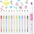 Super Squiggles Outline Markers,12 Colors Super Squiggles Markers