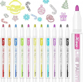 Super Squiggles Outline Markers,12 Colors Super Squiggles Markers