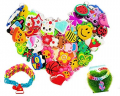 Rubber Loom Band Silicone Charm, Bracelet Charms