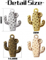 Hmjpng 40pcs Cactus Flower Charm Alloy Plant Charms Cactus Charm Pendants Craft Supplies for DIY Earring Necklace Bracelet Jewelry Making Accessory,4 Colors