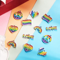 12 Pcs Alloy Rainbow Charms for Bracelet Metal Rainbow Charms for Jewelry Making DIY Rainbow Alloy Pendants for Bracelet Necklace Earring Craft Making Finding, 6 Styles