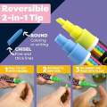 Chalktastic Chalk Markers, Chalkboard Markers with Reversible 7mm Fine or Chisel Tip