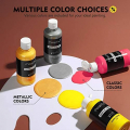 Magicfly Bulk Acrylic Paint Set, 14 Rich Pigments Colors (280 ml/9.47 fl oz.) Acrylic Paint Bottles