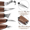 Whittling knife, Wood Carving Tools 5 in 1 Knife Set - Includes Sloyd Knife