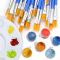 AROIC Paint Brushes Set ,120 pcs Nylon Hair Brushes for Acrylic Oil Watercolor Artist Professional Painting Kits