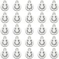 60Pcs Alloy Western Cowboy Charms Horseshoe Charms Pendants For DIY Father's Day Jewelry Necklace Bracelet Making