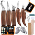 Whittling knife, Wood Carving Tools 5 in 1 Knife Set - Includes Sloyd Knife