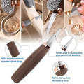 Wood Carving Tools Pack of 11- Includes Black Walnut Handle Wood Carving Knife,Whittling Knife