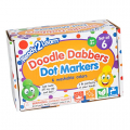 READY 2 LEARN Doodle Dabbers Dot Markers - Set of 6 Washable Colors - Non Toxic - Specially Designed Toddler Grip with Storage Tray Provided