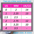 KnitPal 47-inch (120cm) Magic Loop Sock Circular Knitting Needles, (Free Patterns)